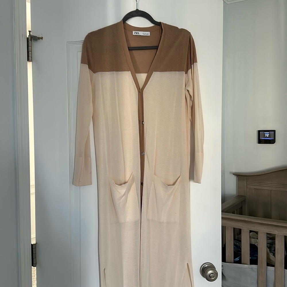 Zara duster cardigan in a size small